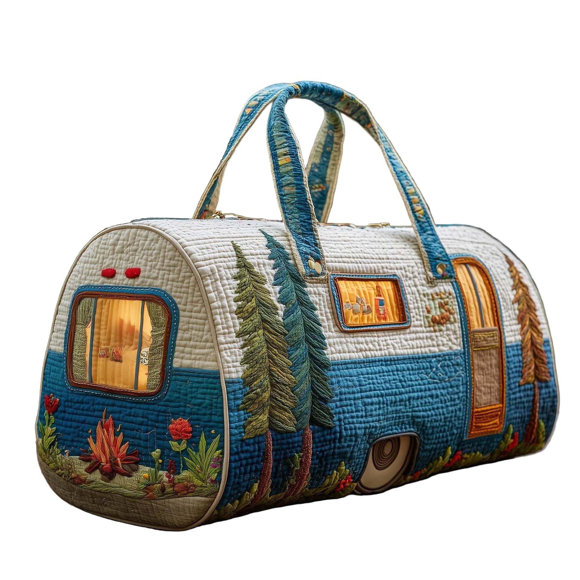 BOLSA DUFFLE ACOLCHADA CON ESTILO HIPPY VAN