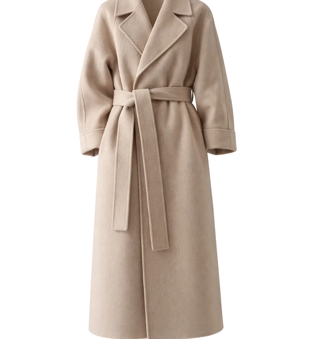 Kaith™ | Elegant Belted Long Coat