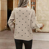 CLASSIC SPOTTED KNIT SWEATER