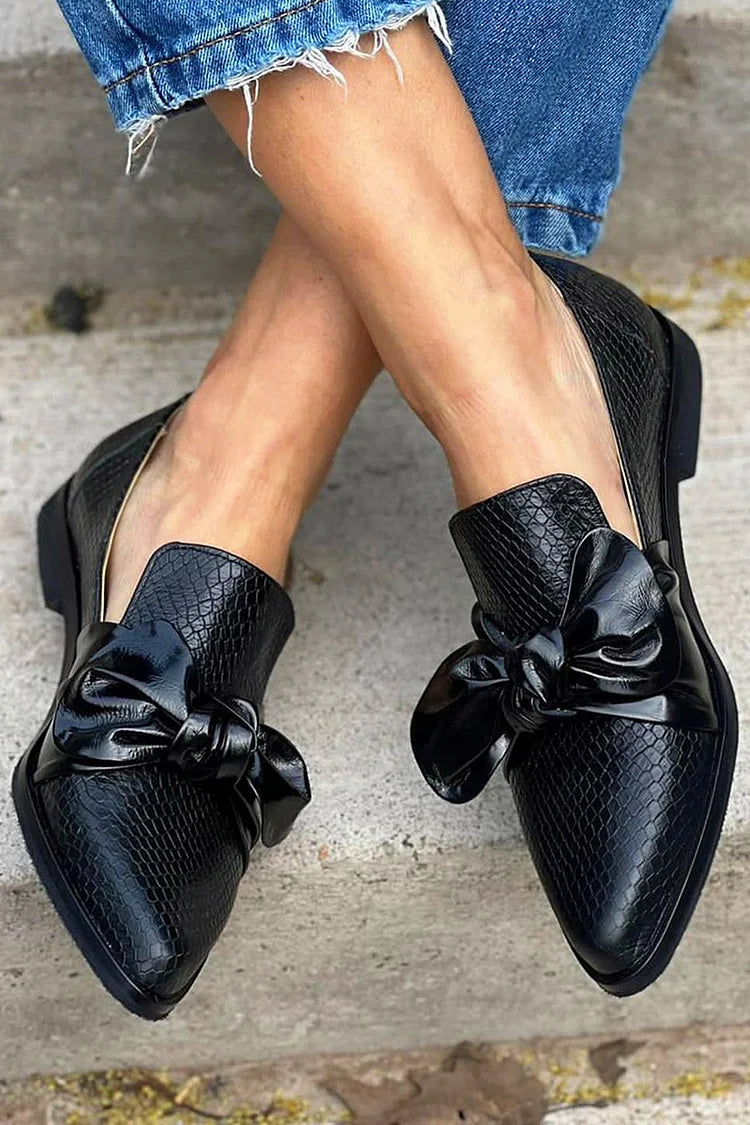 ELEGANT BOW LOAFERS