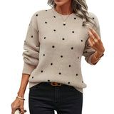 CLASSIC SPOTTED KNIT SWEATER