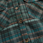 Women's Plaid Lapel Single-Breasted Shirt Maxi Dress MDA1249H1Y