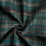 Women's Plaid Lapel Single-Breasted Shirt Maxi Dress MDA1249H1Y
