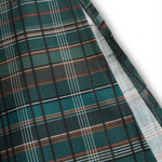Women's Plaid Lapel Single-Breasted Shirt Maxi Dress MDA1249H1Y