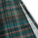 Women's Plaid Lapel Single-Breasted Shirt Maxi Dress MDA1249H1Y