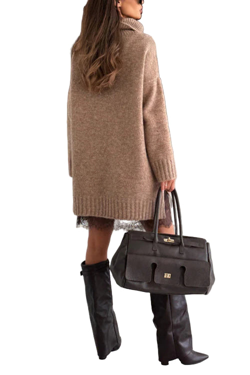 YOLANDA™ - CONJUNTO DE VESTIDO DE MALHA COZY E ELEGANTE