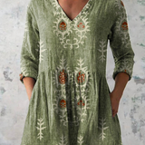 PATTERNED LONG BLOUSE 2