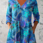 PATTERNED LONG BLOUSE 3