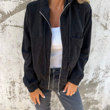 RELAXED COTTON TWILL SPRING JACKET