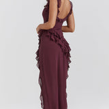 ELEGANT FLOWY MAXI DRESS
