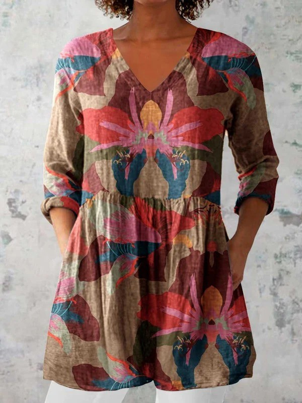PATTERNED LONG BLOUSE 27