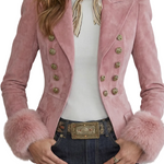 Élouren – Tailored slim fit elegance – Suede blazer