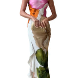 Jacklina – Maxikleid Mit Blumenmuster