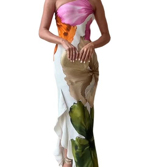 Jacklina – Maxikleid Mit Blumenmuster