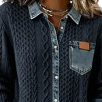 Juliane | Knitted Denim Sweater
