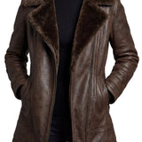 Ravella – Shearling-lined elegance – Leather jacket