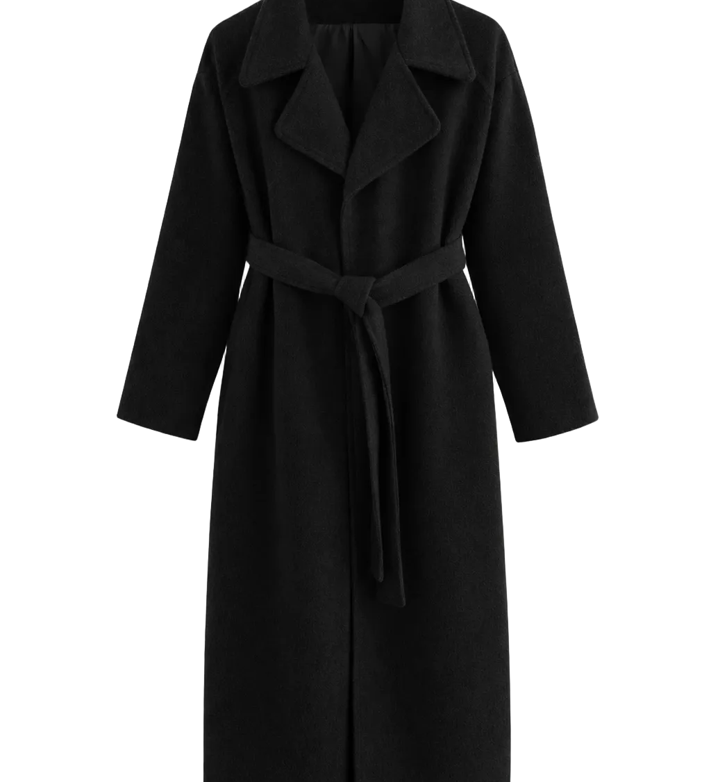 Kaith™ | Elegant Belted Long Coat