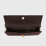 LUXURY WOVEN SUEDE CLUTCH