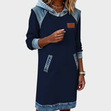 CASUAL HOODED DRESS
