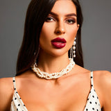 PEARL EARRINGS WITH CASCADE EFFECT
