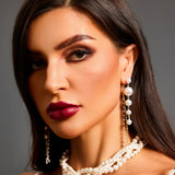 PEARL EARRINGS WITH CASCADE EFFECT