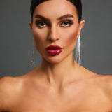 CRYSTAL DROP EARRINGS WITH SPARKLING ELEGANCE