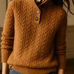 Arden Button-Up Cashmere Sweater
