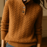 Arden Button-Up Cashmere Sweater