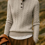 Arden Button-Up Cashmere Sweater