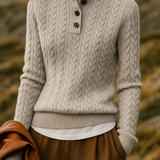 Arden Button-Up Cashmere Sweater