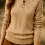 Arden Button-Up Cashmere Sweater