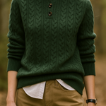 Arden Button-Up Cashmere Sweater