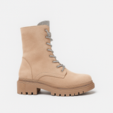 LACE-UP ANKLE BOOTS WITH JEWEL TONGUE