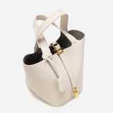 ELEGANT BUCKET BAG WITH GOLD LOCK