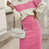 RIBBED RELAXED TWO-PIECE SET