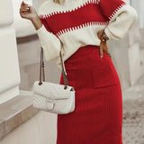 RIBBED RELAXED TWO-PIECE SET