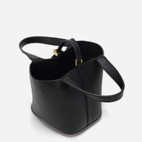 ELEGANT BUCKET BAG WITH GOLD LOCK