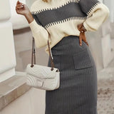 RIBBED RELAXED TWO-PIECE SET
