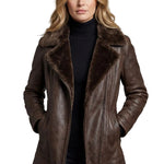 Ravella – Shearling-lined elegance – Leather jacket