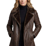 Ravella – Shearling-lined elegance – Leather jacket