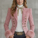 Élouren – Tailored slim fit elegance – Suede blazer