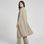 Conjunto de Malha com Cardigan Comprido para Conforto Elegante