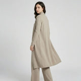 Conjunto de Malha com Cardigan Comprido para Conforto Elegante