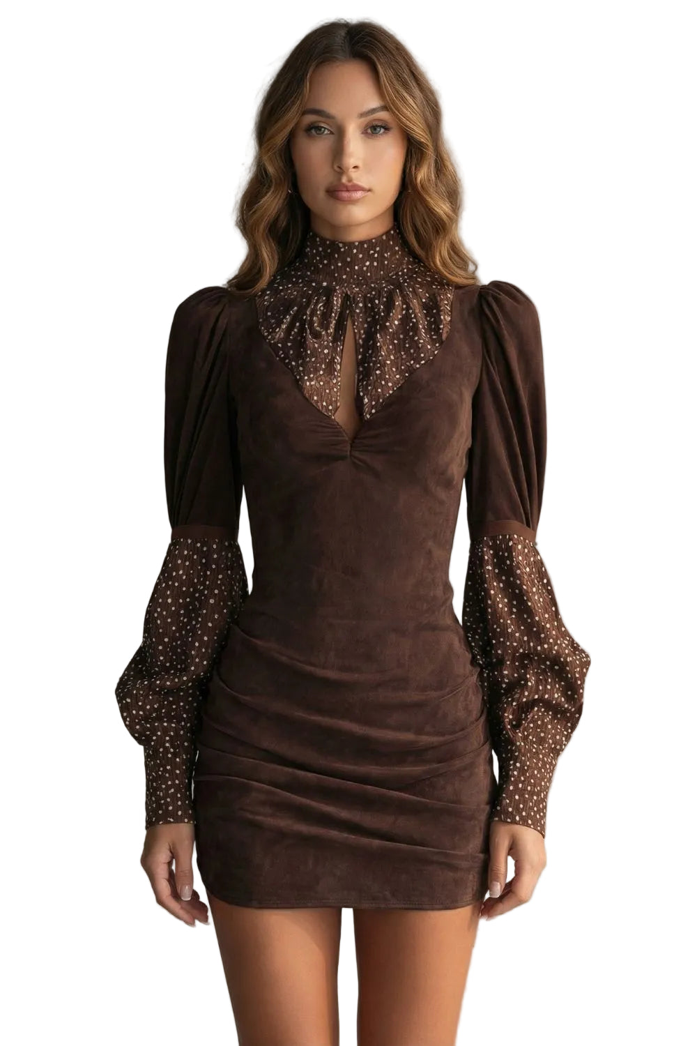 Serelinne – Vintage puff sleeve – Mini dress