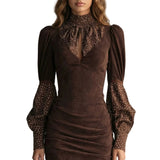Serelinne – Vintage puff sleeve – Mini dress