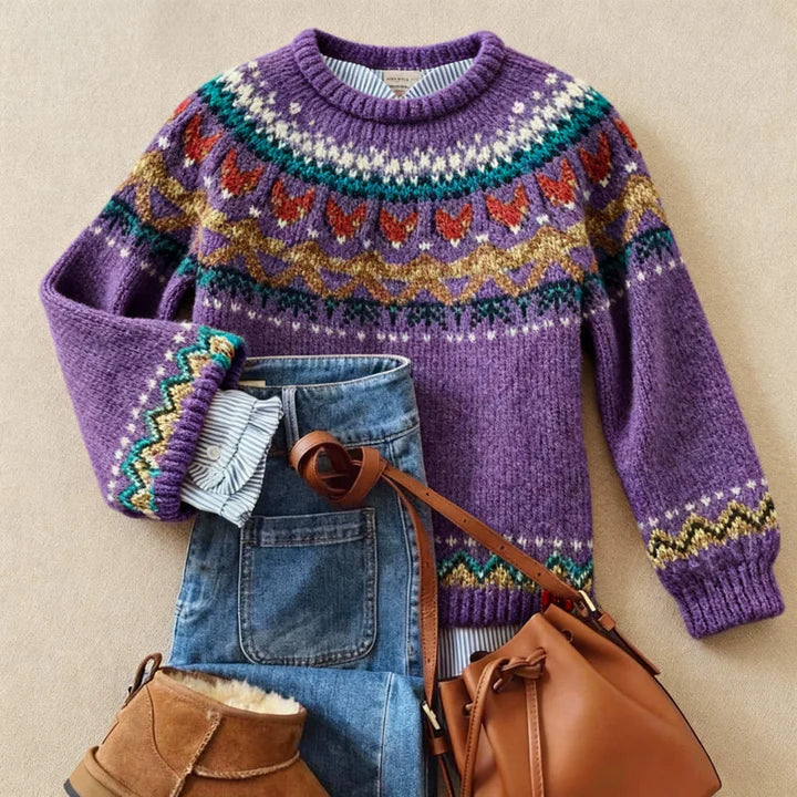 Vintage Nordic Knit Jumper – Nordic Grace