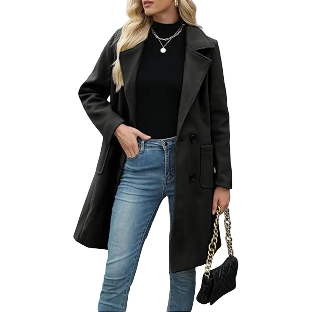 MID-LENGTH BUTTON COAT