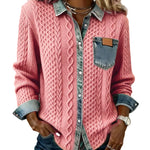 Juliane | Knitted Denim Sweater