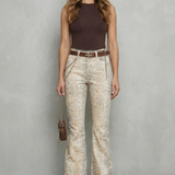 Seraphielle – Snake print elegance – Palazzo jeans