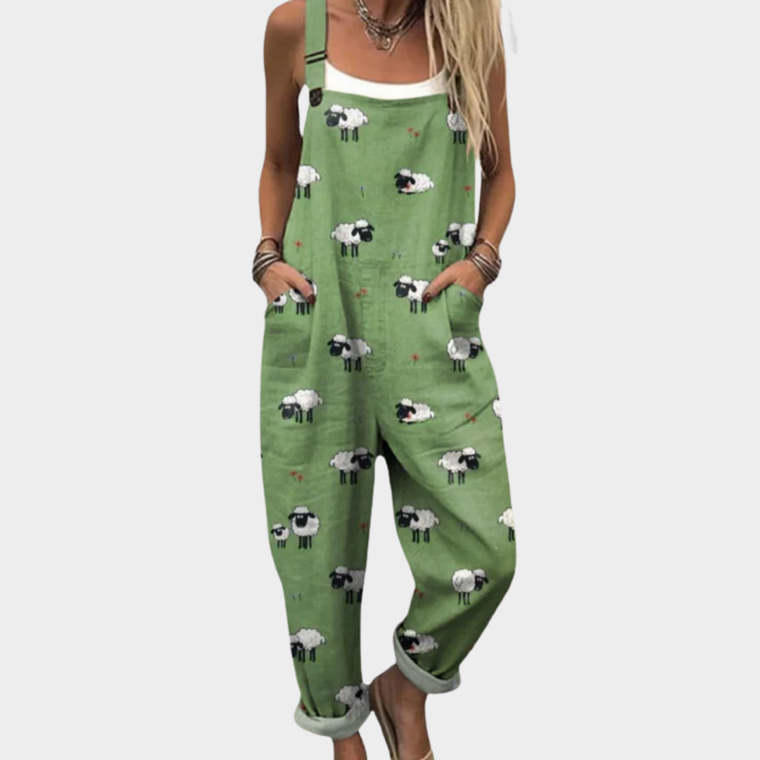 PRINTED COMFORT JUMPSUIT 38